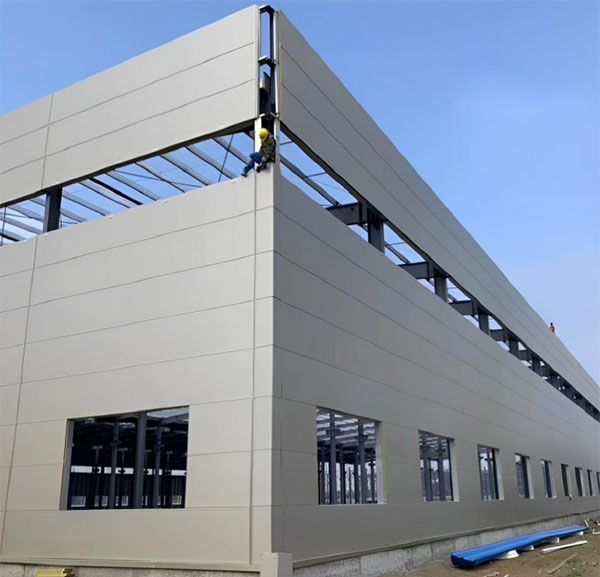 sandwich panel building