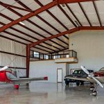 metal aircraft hangar