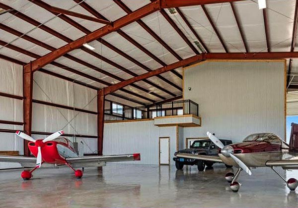 metal aircraft hangar