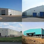 double slope roof metal building