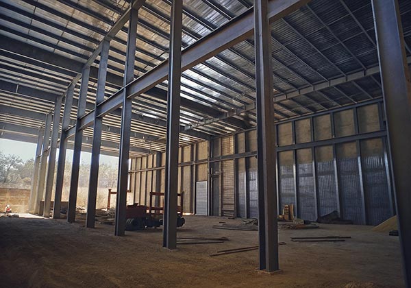 steel framed workshop