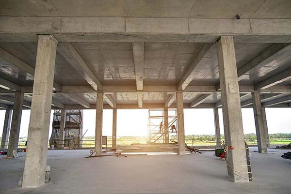 concrete factory building