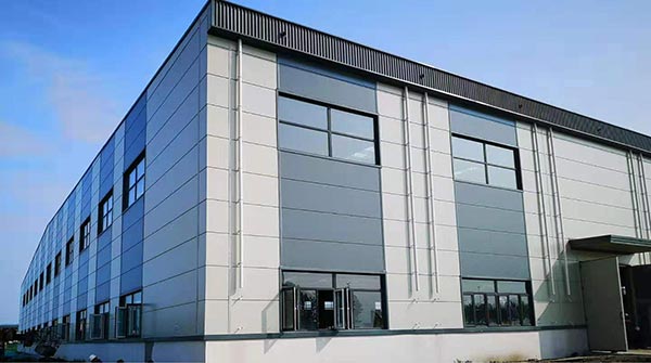 fireproof exterior wall scheme for factory building