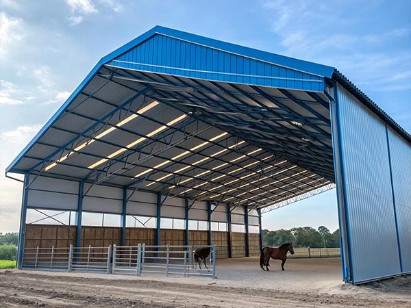 open horse shed