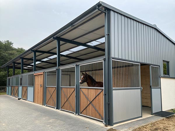semi-open horse shed
