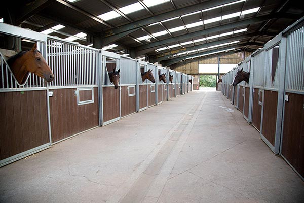 closed horse shed