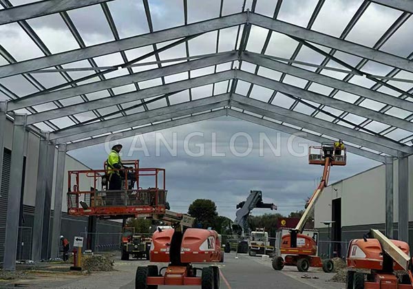 galvanized steel structure warehouse