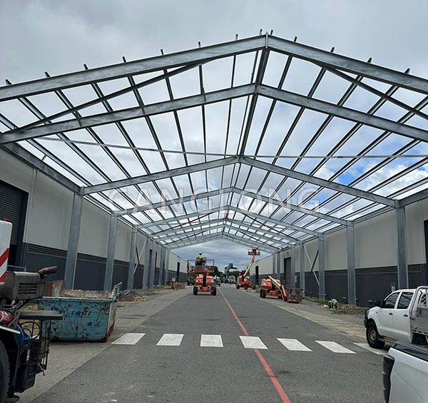galvanized steel structure warehouse construction