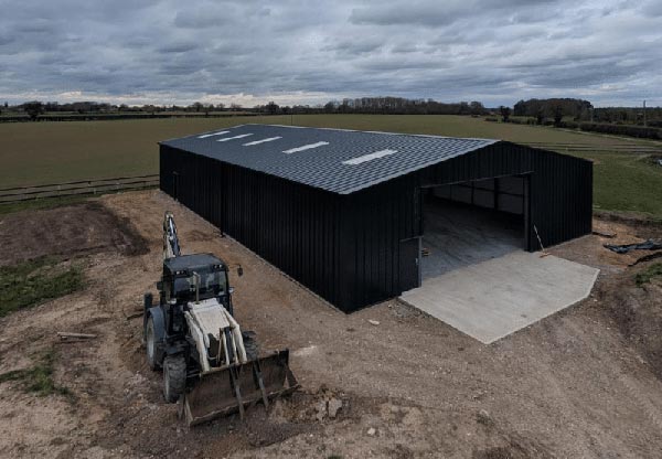 prefabricated metal farm building