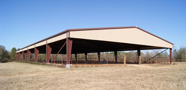 prefabricated metal farm building