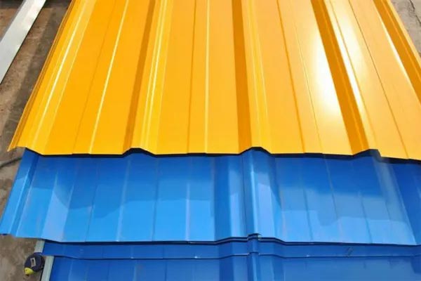 corrugated steel plates