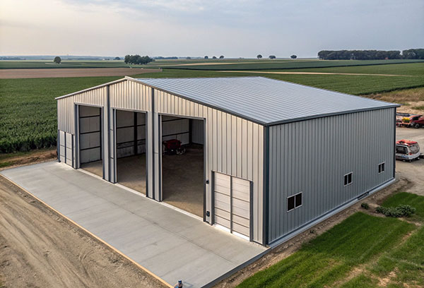 green steel warehouse design