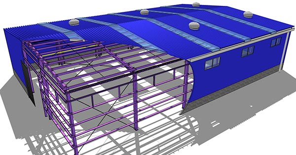 industrial factory column-free design