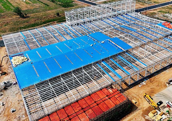 steel warehouse roof panels installation