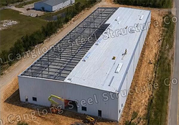 Prefabricated Industrial Plant Envelope System Installation