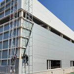 factory building install metal sandwich panels