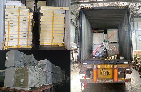 sandwich panels shipment